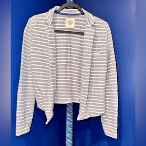SO Authentic American Heritage- Women’s Grey & White Striped Blazer size XS